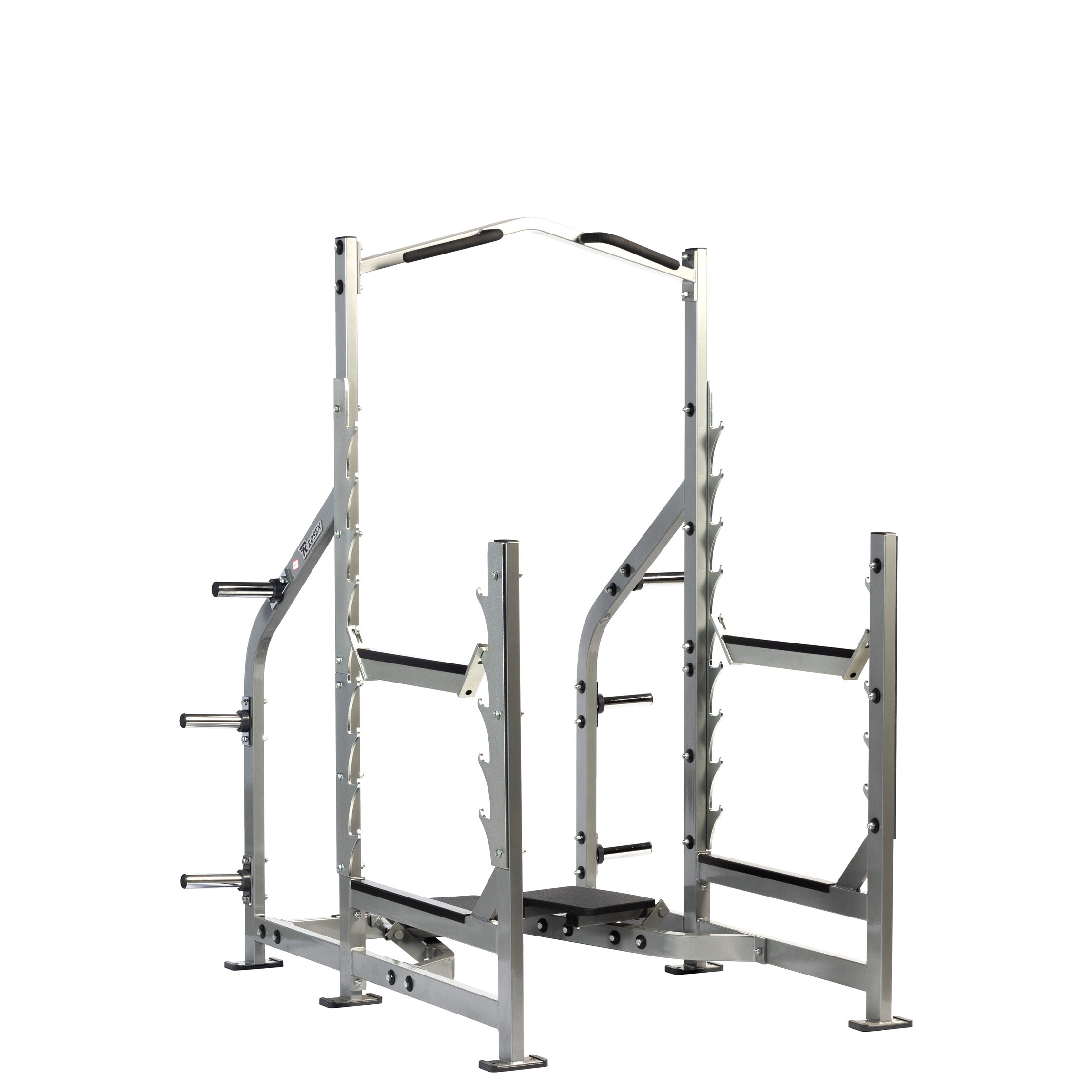 Rosen Hammer Strength Replica Exercise Workout Free Weight Olympic Squat Rack & Pull Up